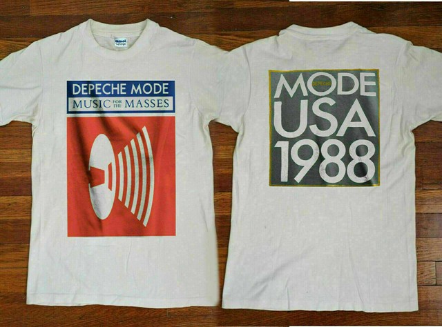 depeche mode t shirt music for the masses