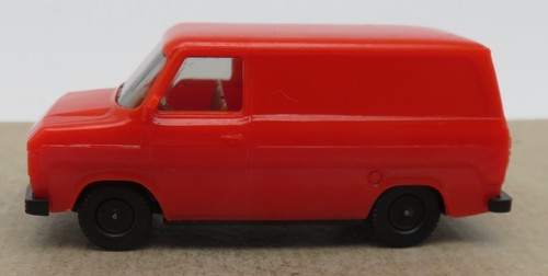 Micro Herpa Ho 1/87 Ford Transit Furgone Arancione No. Box - Foto 1 di 6