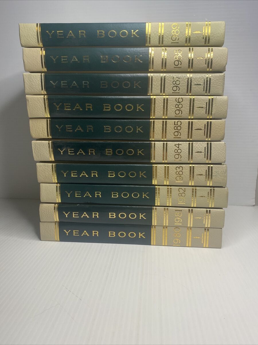 The World Book Year Book 1980 - 1989 Vintage Encyclopedia The World Book Year Book 1980 - 1989 Vintage Encyclopedia