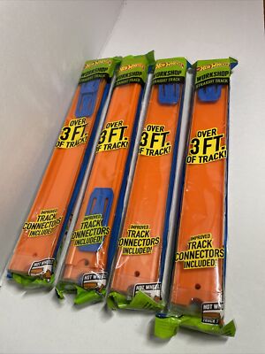 Official Mattel Hot Wheels Track Builder System Orange Pack Of 4 - 3 Feet+ 90CM