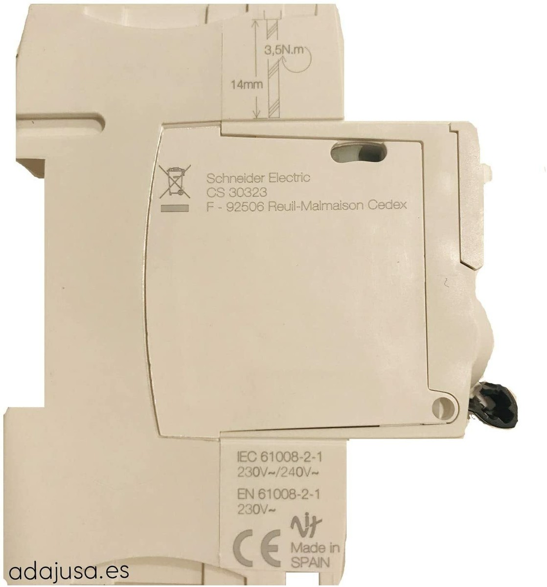 Interruttore Differenziale IID 2P 63A 30mA - Per Rete 50/60Hz, Dimensioni 73.5x36x91mm
