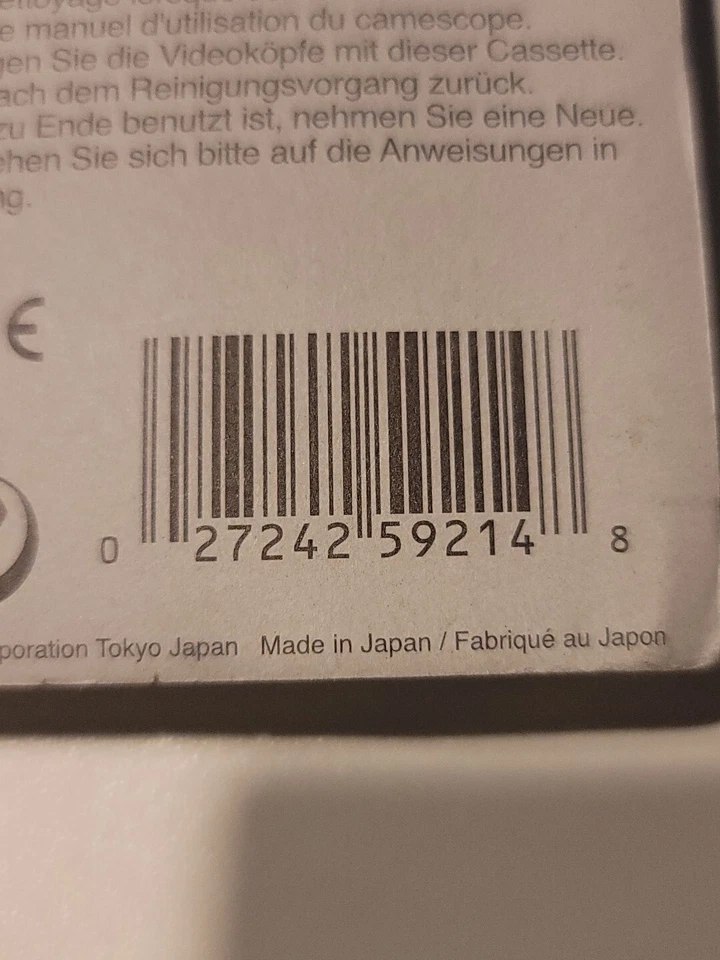Cassette de limpieza de cabezales Sony Micro MV (GRCLD) NUEVO SELLADO Foto 3 de 3