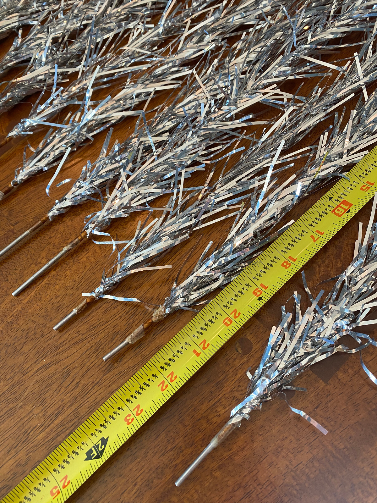 Aluminum Christmas Tree Branches Foil Tinsel Tree Branches Evergleam eBay