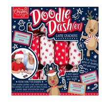 6 Pack Novelty Game Christmas Crackers - Doodle Dasher