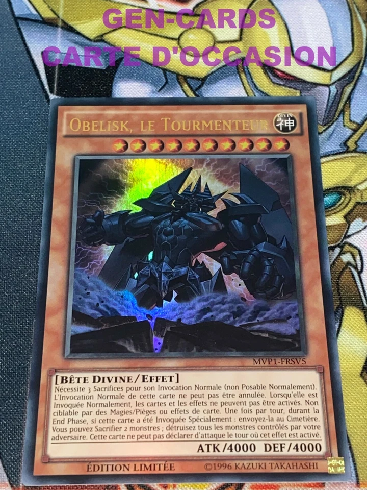 CARTE Yu Gi Oh OBELISK, LE TOURMENTEUR MVP1-FRSV5 - Photo 1/1