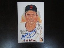 Gaylord Perry Autograph Signed Auto Perez Steele Postcard San Francisco Giants