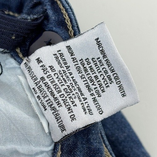 Hudson Jeans Youth Girls 10 Blue Cropped adjustable waist Stretch Cuffed Minimal - Picture 9 of 14