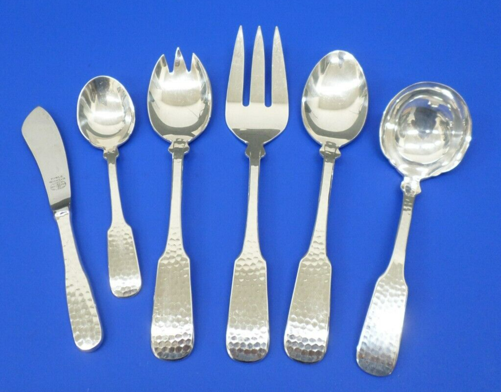 6 Towle HAMMERSMITH Silverplate KOREA 16901990 Silverware SERVING