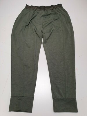 TT382 DAMEN PUMA GRÜN ELASTISCH SKINNY YOGAHOSE UK 16 W32 L27