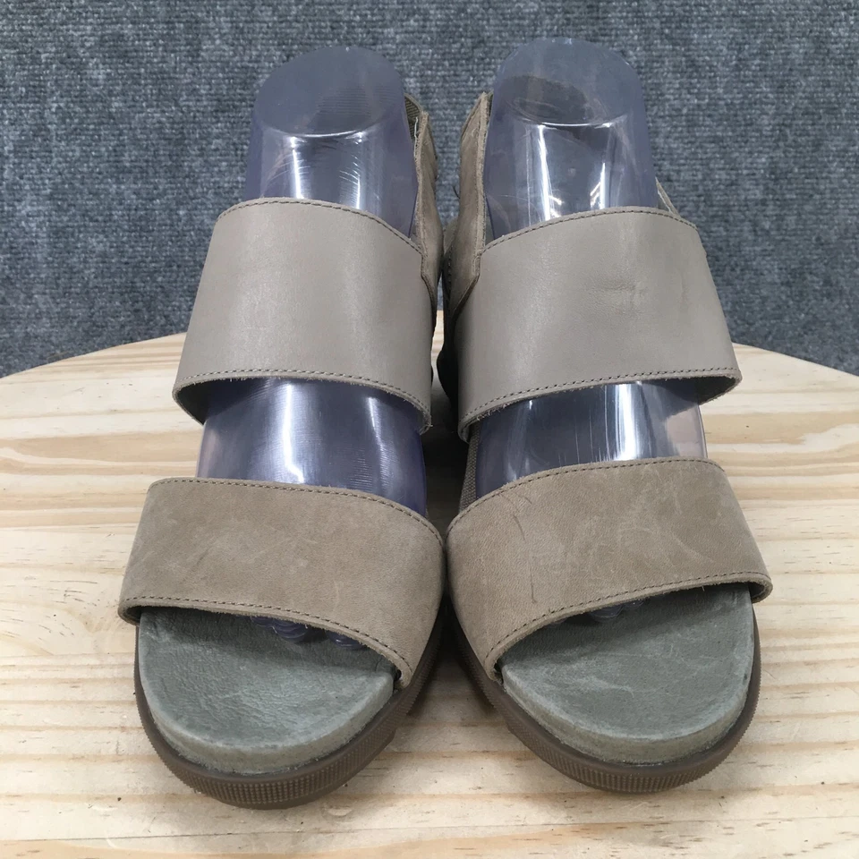 Sandalias Sorel para mujer 10,5 Joanie II cuña con correa de cuero beige NL3556-365 Foto 3 de 4