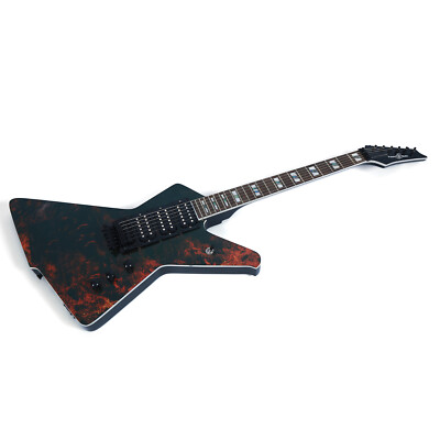 Polaris4Music 6 Strings Solid Electric Guitar Black Hardware Red Burst Finish