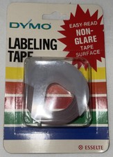 Vintage 1983 Dymo 7291-02 Red Labeling Tape 3/8"X12' Roll New In Package