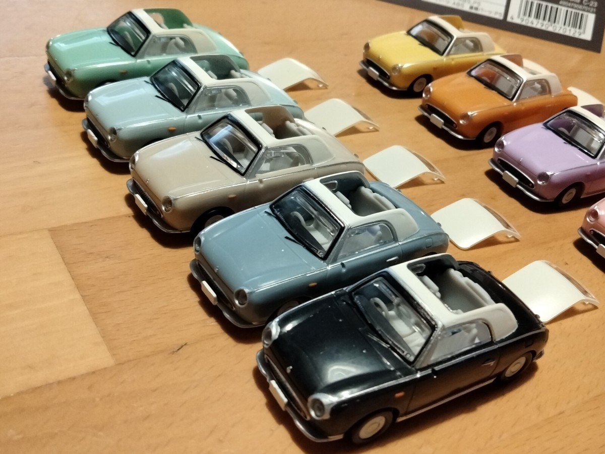 Nissan Figaro 1:64 Full Sets 9 Color NEW, sweet and Cute, Takara
