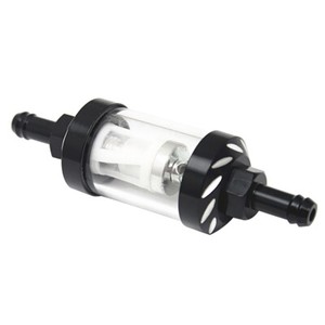 5/16 8mm Motorcycle Car Petrol Diesel Inline Tube Gas Fuel Filter Metal Glass - Foto 9