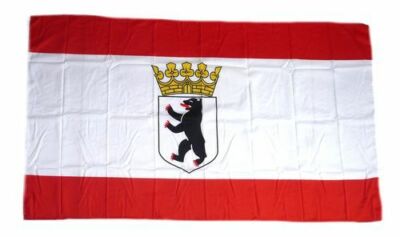 Flagge / Fahne Berlin Bär mit Krone 30 x 45 cm