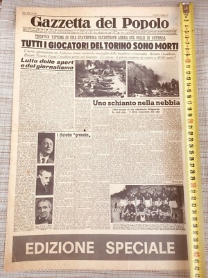 La cartolina firmata dal Grande Torino va all’asta a 75 anni
