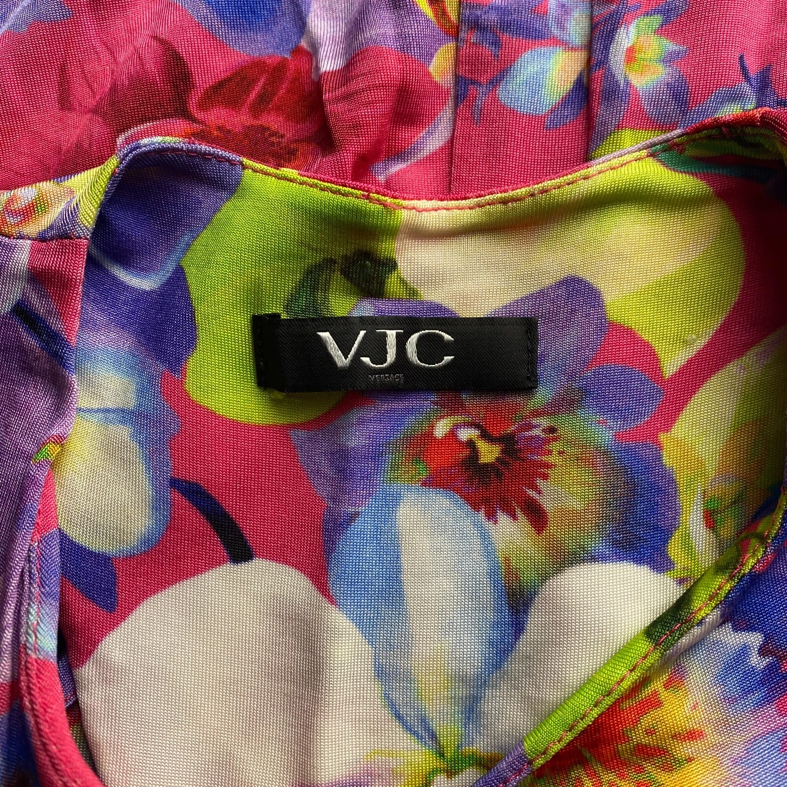 Abito vintage Versace jeans couture raro floreale multicolore taglia 42 S M