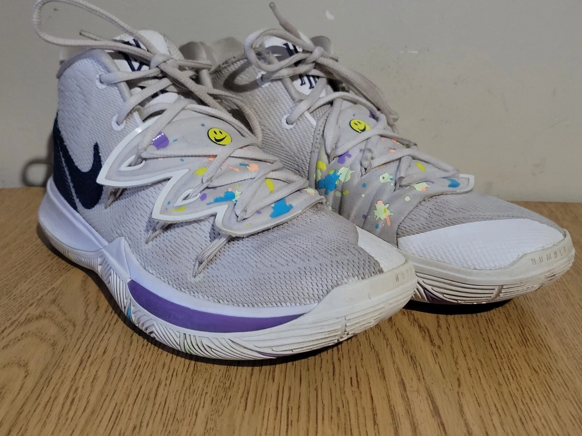 Nike Kyrie 5 Have A Nike Day 2019 Kyrie Irving NBA White Purple Mens Size 8.5