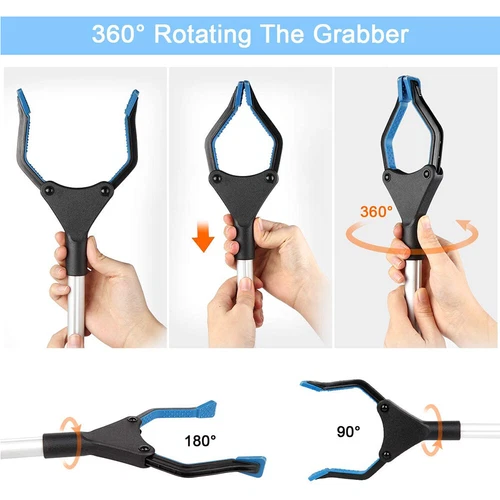 82CM Heavy Duty Grabber Tool Industrial Pick Up Stick Hand Grip Trash Reacher - Picture 6 of 24