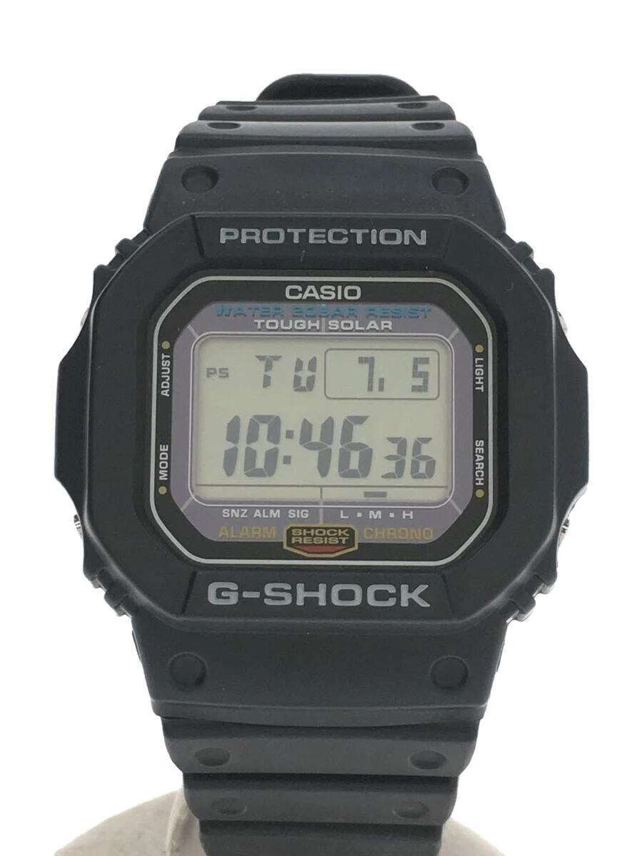 CASIO G-SHOCK G-5600E-1JF Black Tough Solar Digital Watch | eBay