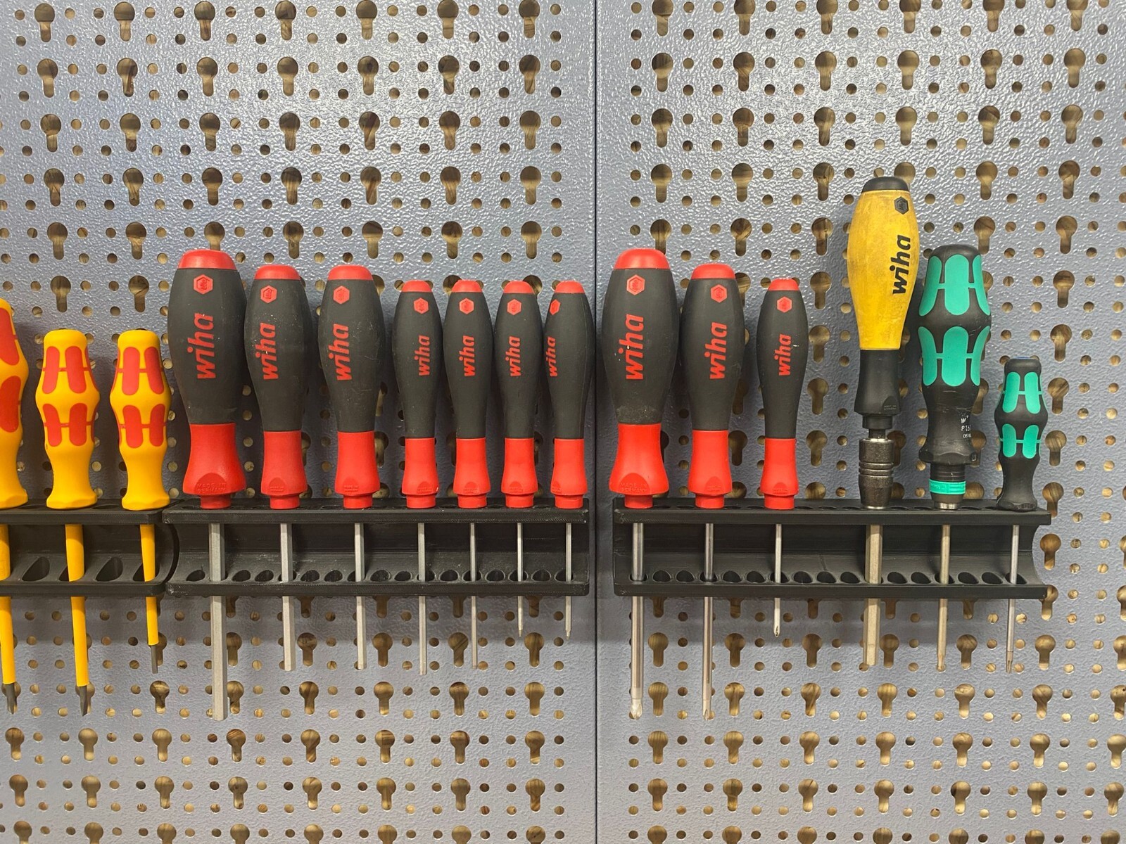 Wolfcraft Schraubendreherhalter Für Lochwand - Aufbewahrung Für 8 Schraubendreher - Werkstatt-Organizer
