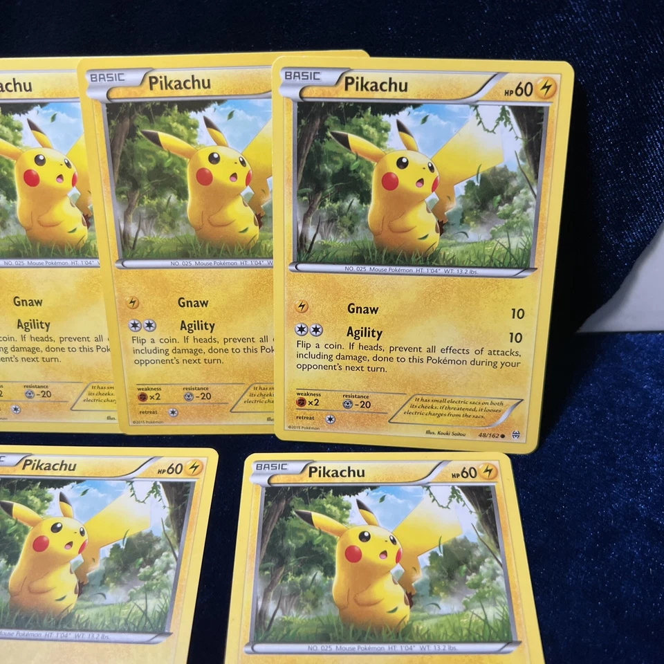 Pikachu 48/162 Breakthrough Pokemon Card Non-Holo 5 - Image 3 of 4