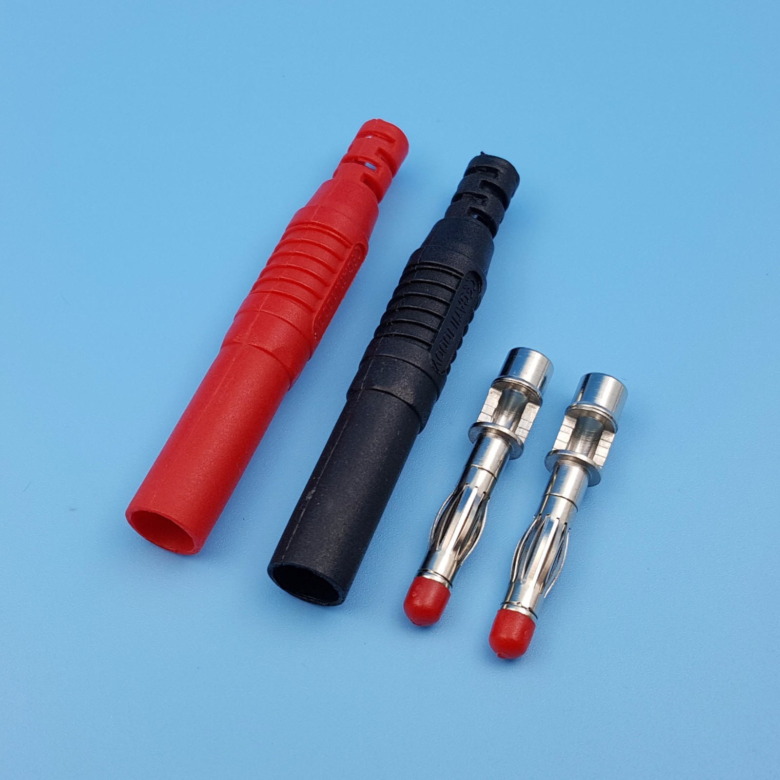 10Pcs Straight Insulated Safety Sheathed 4mm Male Banana Plug DIY