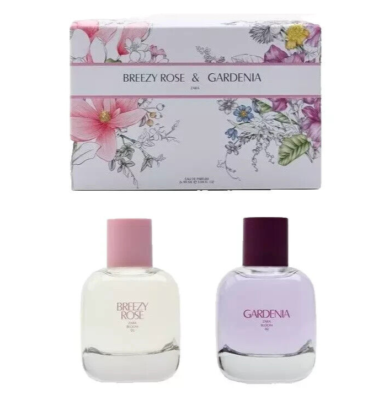 ZARA Breezy Rose & Gardenia 2 x 90ml Duo Set Women Fragrance Spray