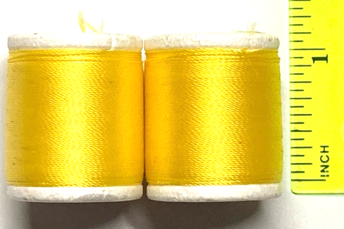 Gudebrod Nylon Thread Yellow Type E 50-Yard Spool Set of 2 - Picture 10 of 10