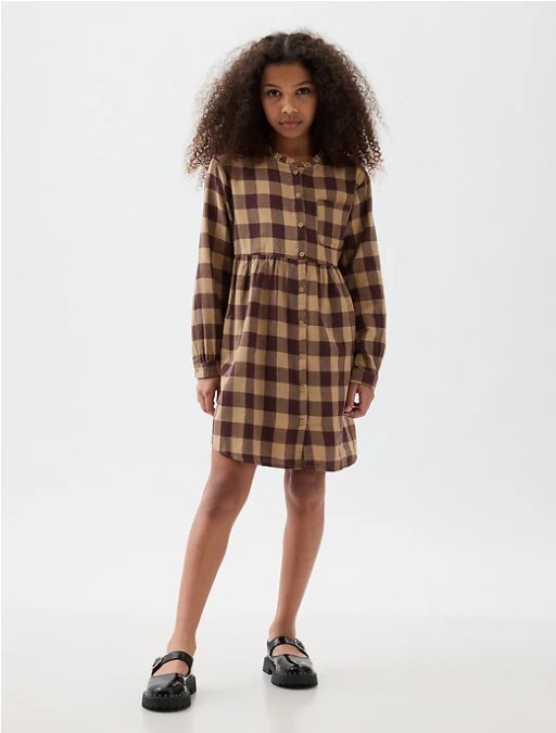 knee length dresses for ladies Maine Stretch Flannel Shirtdress