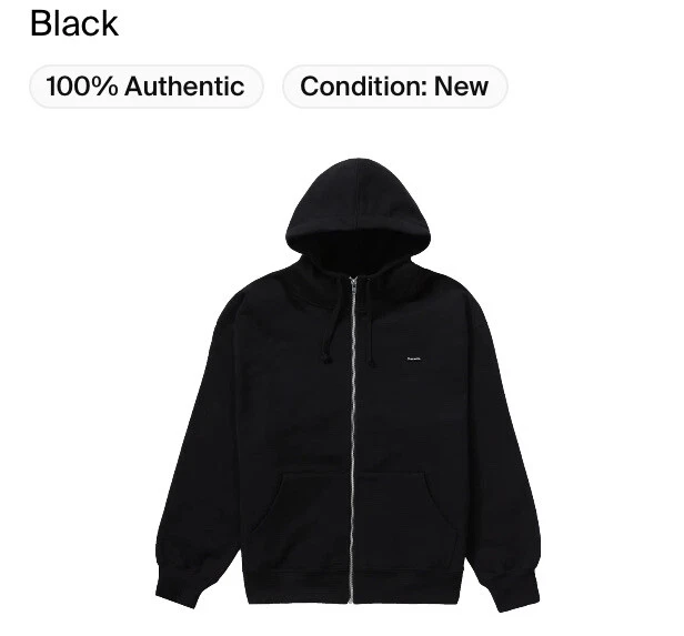 Sweat shirt à capuche Supreme x Small Box masque facial zippé ! Noir ! Moyen ! FW20 ! 100 %