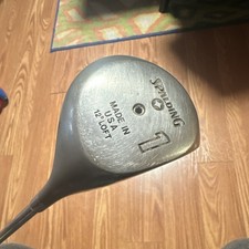 Driver Spalding Driver 1-Wood 12  Loft Silver Single Golf Club Made in USA