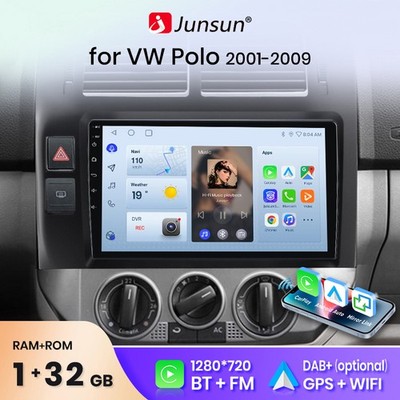 Autoradio Für Volkswagen Polo 2001-2009 Carplay GPS Nav Android 13 WIFI FM 2+64G
