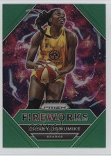 2021 Panini Prizm WNBA Fireworks Green Prizm Chiney Ogwumike #19 7cz