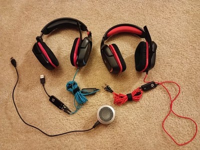 Logitech G430 and G230 Over Ear Gaming Headsets w/ Wired Portable Speaker