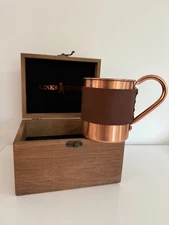 Links and Kings ~ Luxury Golf ~ Moscow Mule ~ Copper Mug w/ Leather  Sleeve Box