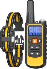Dog Training Collar 3300FT Remote Rechargeable Shock PET Waterproof Trainer