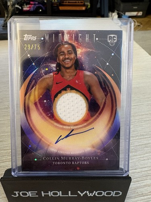 #ad 2025 26 Topps Midnight Collin Murray Boyles Rookie Patch Auto 75 AU RC $295.00