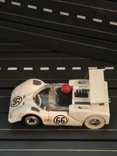 Vintage Tyco Pro Button Chassis White 66 Chaparral 2G Slot Car Super NICE