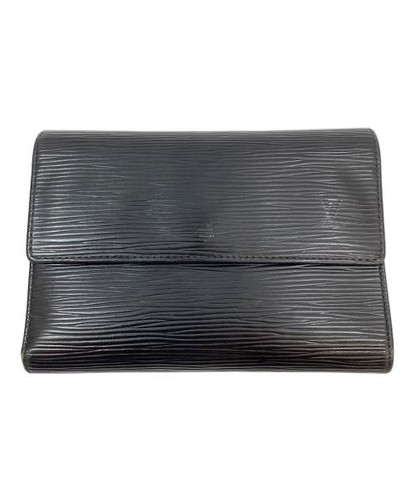 LOUIS VUITTON                    Tri-fold wallet black M63712