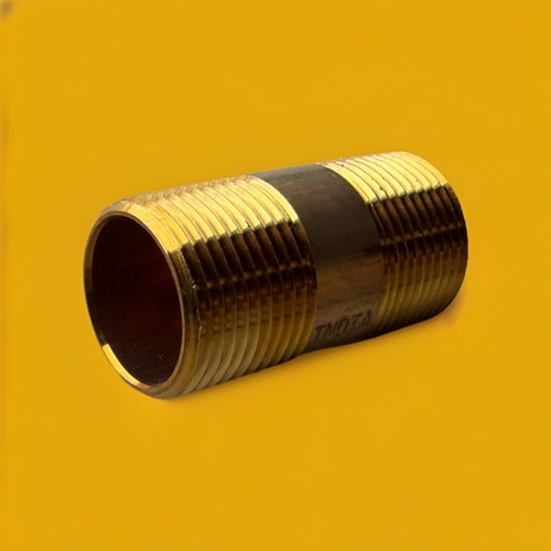 🔥 1 Unit ~ 3/4" x 2" Red Brass Pipe Nipple NPT Threaded Plumbing Fitting🔥