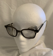 Antique American Optical Mesh 6 3/4 Safety Glasses - steampunk photo prop