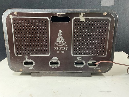 RADIO D'EPOCA MAGIC EYE FAMILIARE GENTRY N. 528. SPINA EUROPEA. FUNZIONA. - Foto 13 di 17
