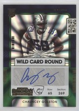 2021 Panini Contenders Ticket Wild Card Round Chauncey Golston Rookie Auto RC. rookie card picture