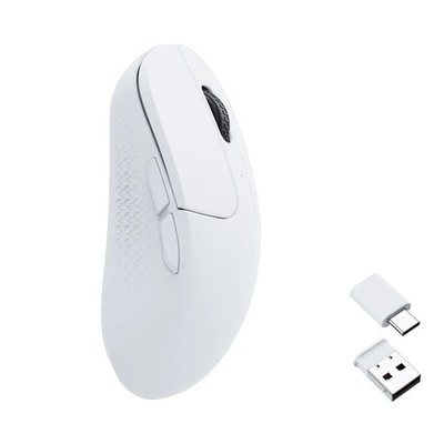 Keychron M3 Mini Kabellose Maus Bluetooth und 2.4 GHz - Weiß / 1000 Hz