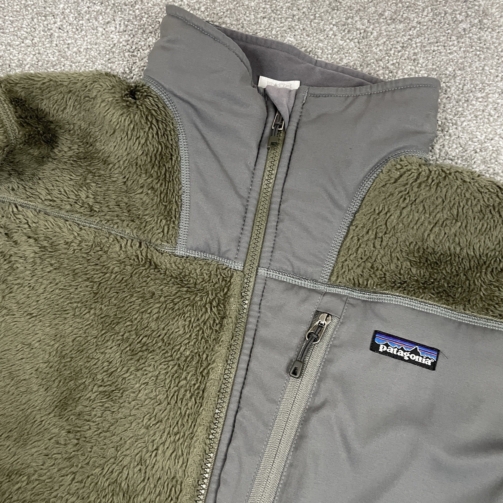 Patagonia R3 Hi Loft Jacket Mens L Green Gray Polartec Thermal Pro Vintage 25700 thumbnail 3