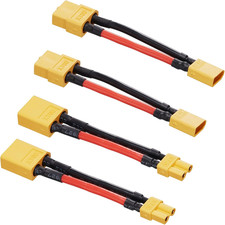 XT60 Male to XT30 Famale Adapter with 14AWG Cable and Male XT30 to Female XT60 C