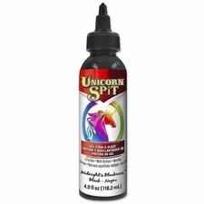 Unicorn SPiT 5770010 Gel Stain and Glaze, Midnight's Blackness 4.0 FL OZ Bottle
