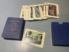 1930'S  MADE The U.S. Playing Card Co. Cincinnati  POKER CARDS DECK CUBA VIEWS