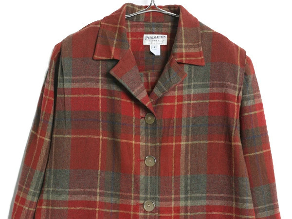USA made Pendleton Wool Tailored Jacket Women s L… - image 3